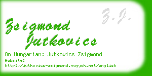 zsigmond jutkovics business card